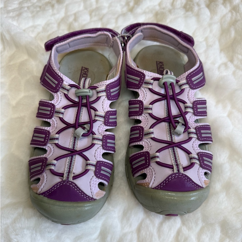 Khombu Girl’s Lavender and Purple Sandals Size 1